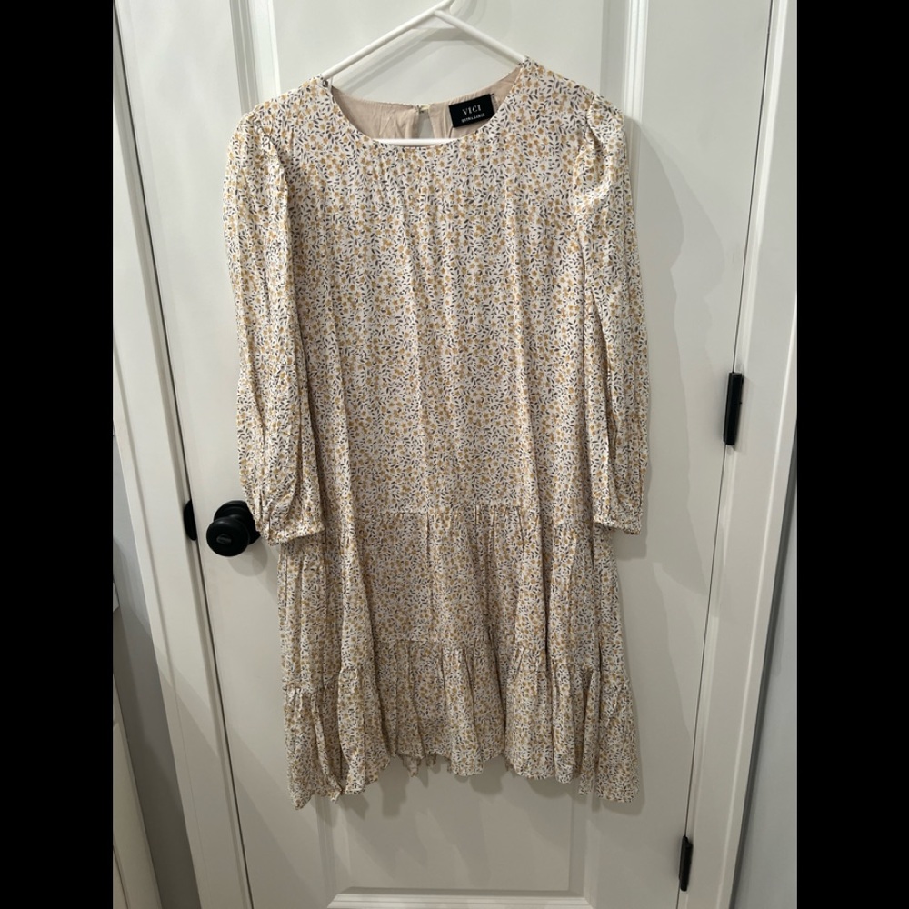 VICI Steal My Sunshine Floral Tiered Dress XL